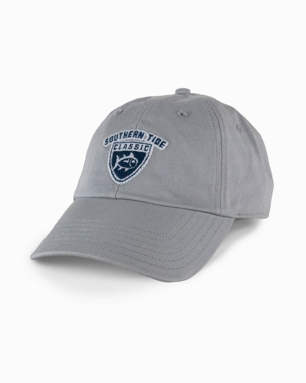 The front view of the Southern Tide Southern Tide Classic Hat by Southern Tide - Grey