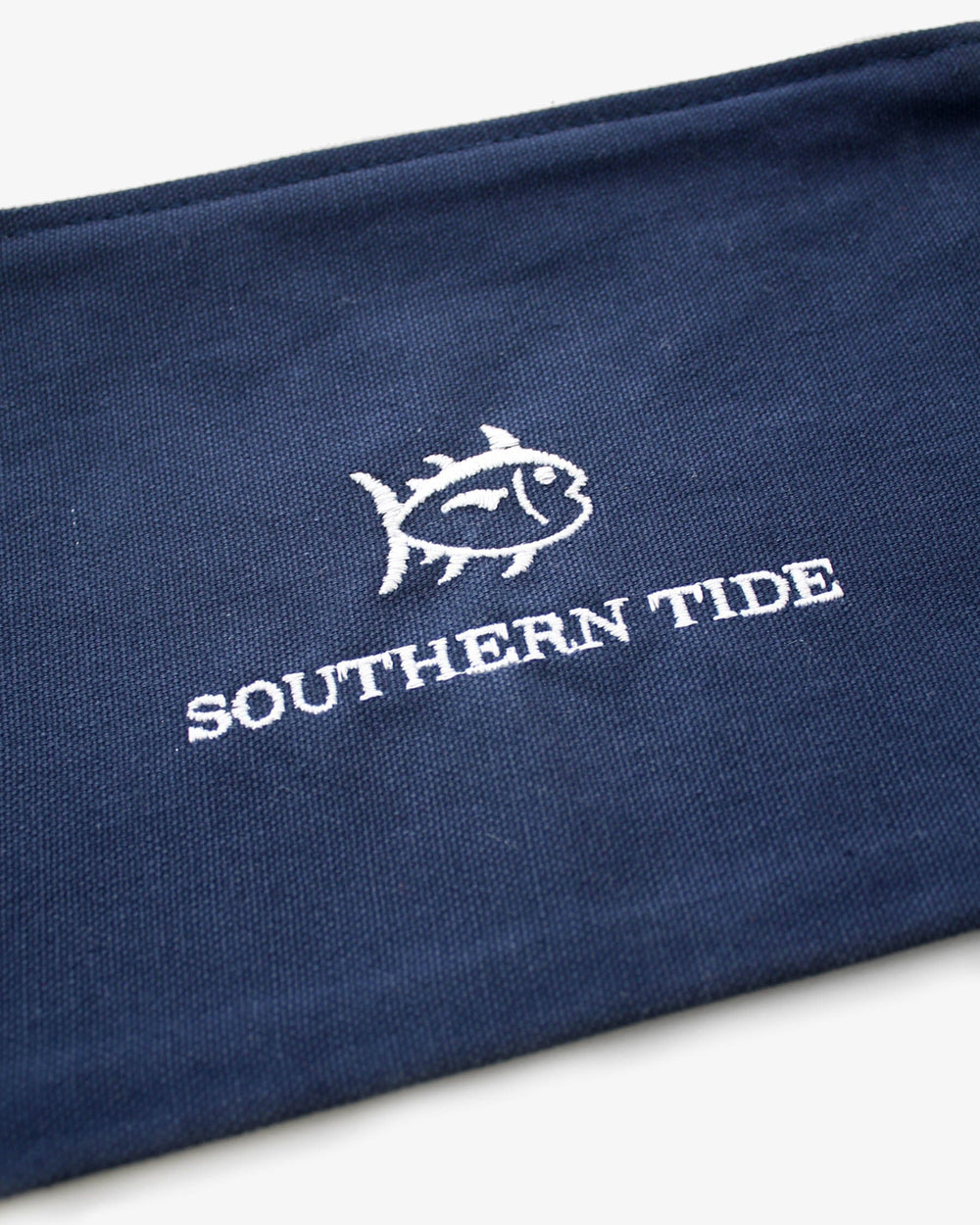 The detail view of the Southern Tide Southern Tide Clutch by Southern Tide - Navy