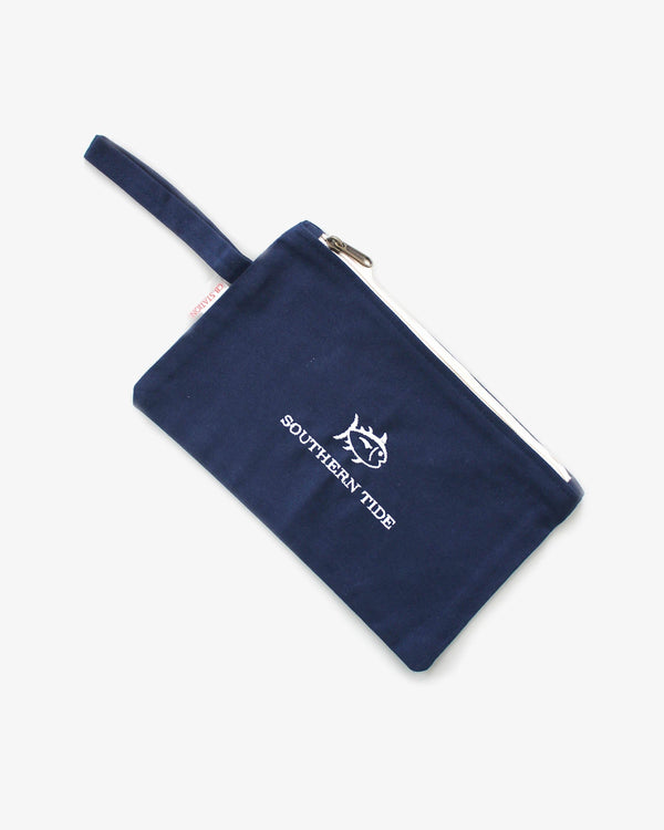 The front view of the Southern Tide Southern Tide Clutch by Southern Tide - Navy