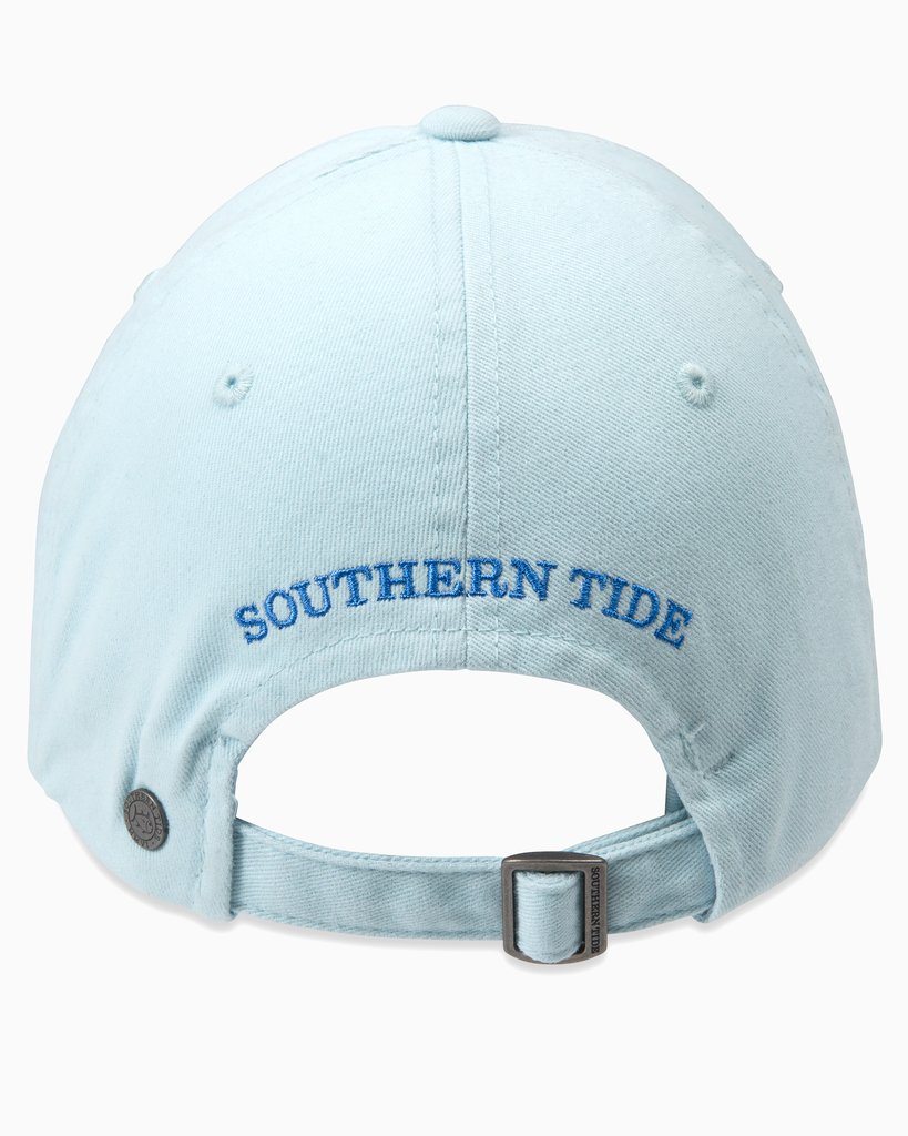 The back of the Skipjack Hat by Southern Tide - Haint Blue