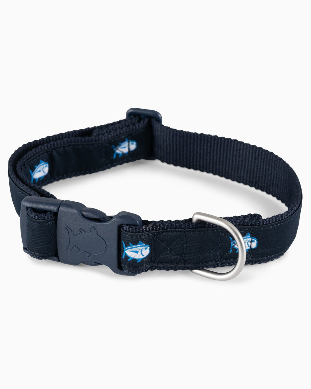 The detail of the Southern Tide Skipjack Dog Collar by Southern Tide - True Navy