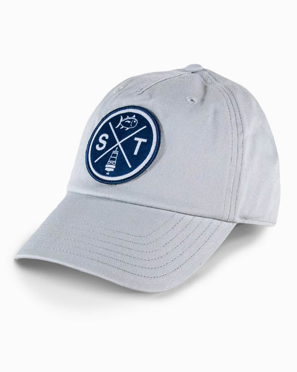 The front view of the Southern Tide ST Dock Patch Hat by Southern Tide - Stone