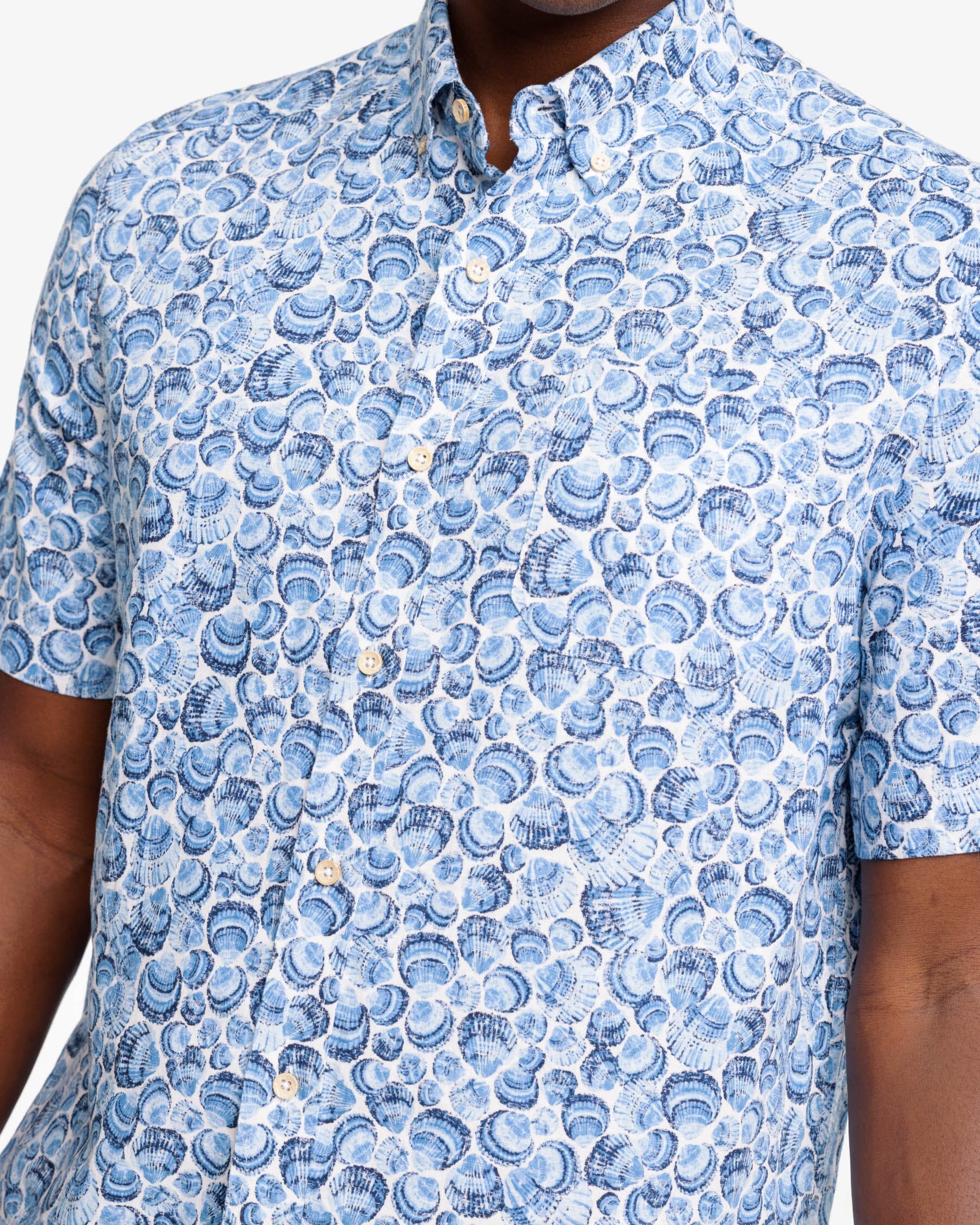 Men's Sunday Shellies Short Sleeve Button Down | Southern Tide