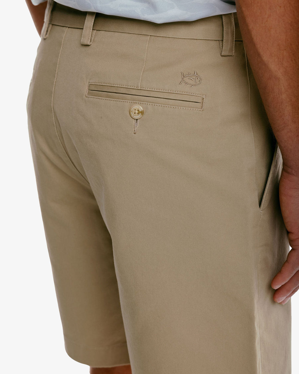 Men's Lakewashed Stretch Khaki Shorts, 9