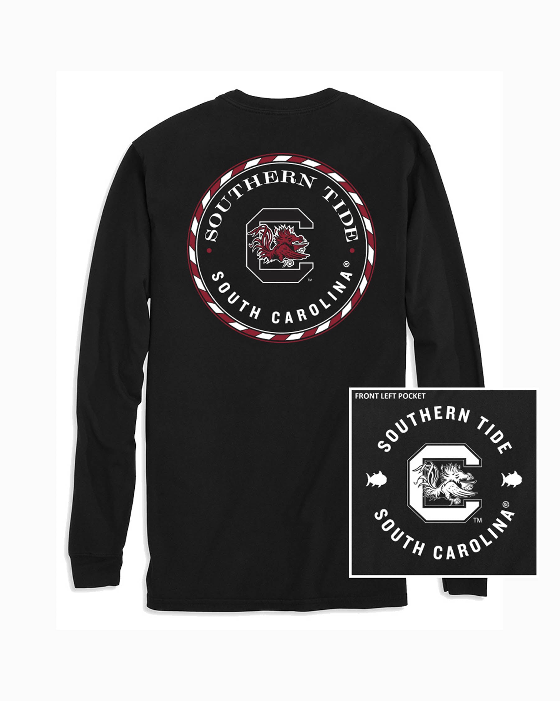 USC Gamecocks Long Sleeve Medallion Logo T-Shirt | Southern Tide