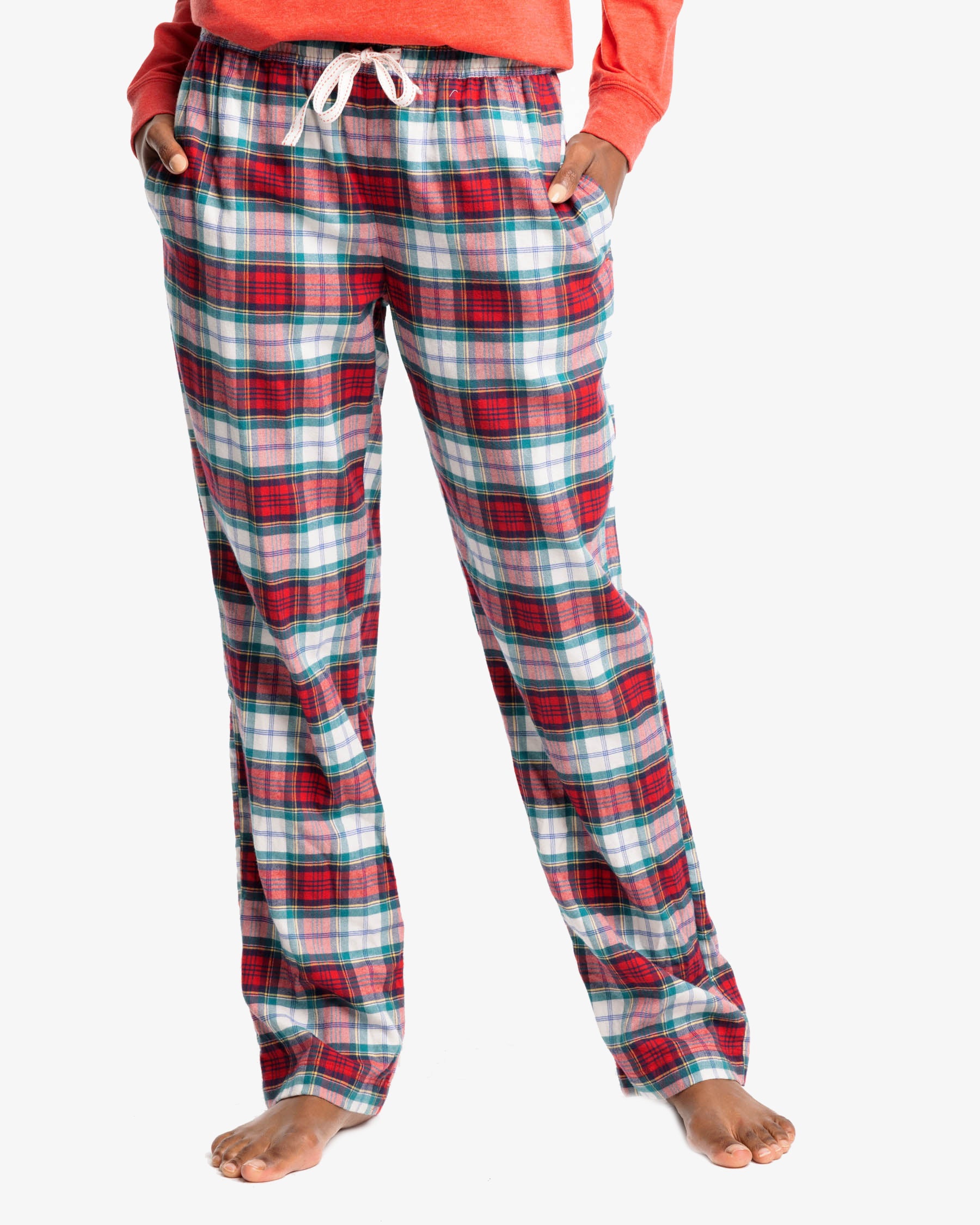 Womens red pajama discount pants