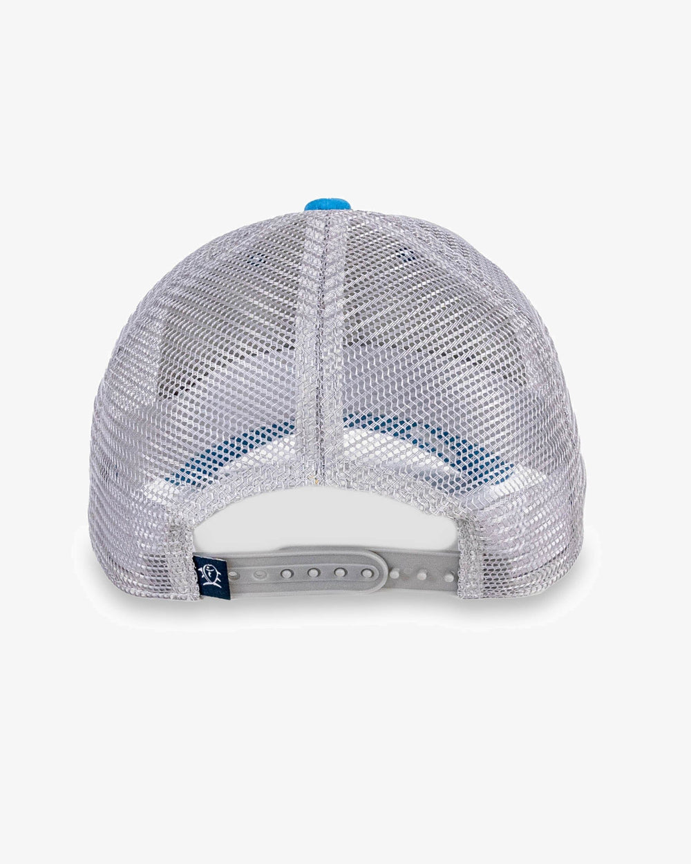 The back view of the Southern Tide Youth Flyday Trucker Hat by Southern Tide - Blue