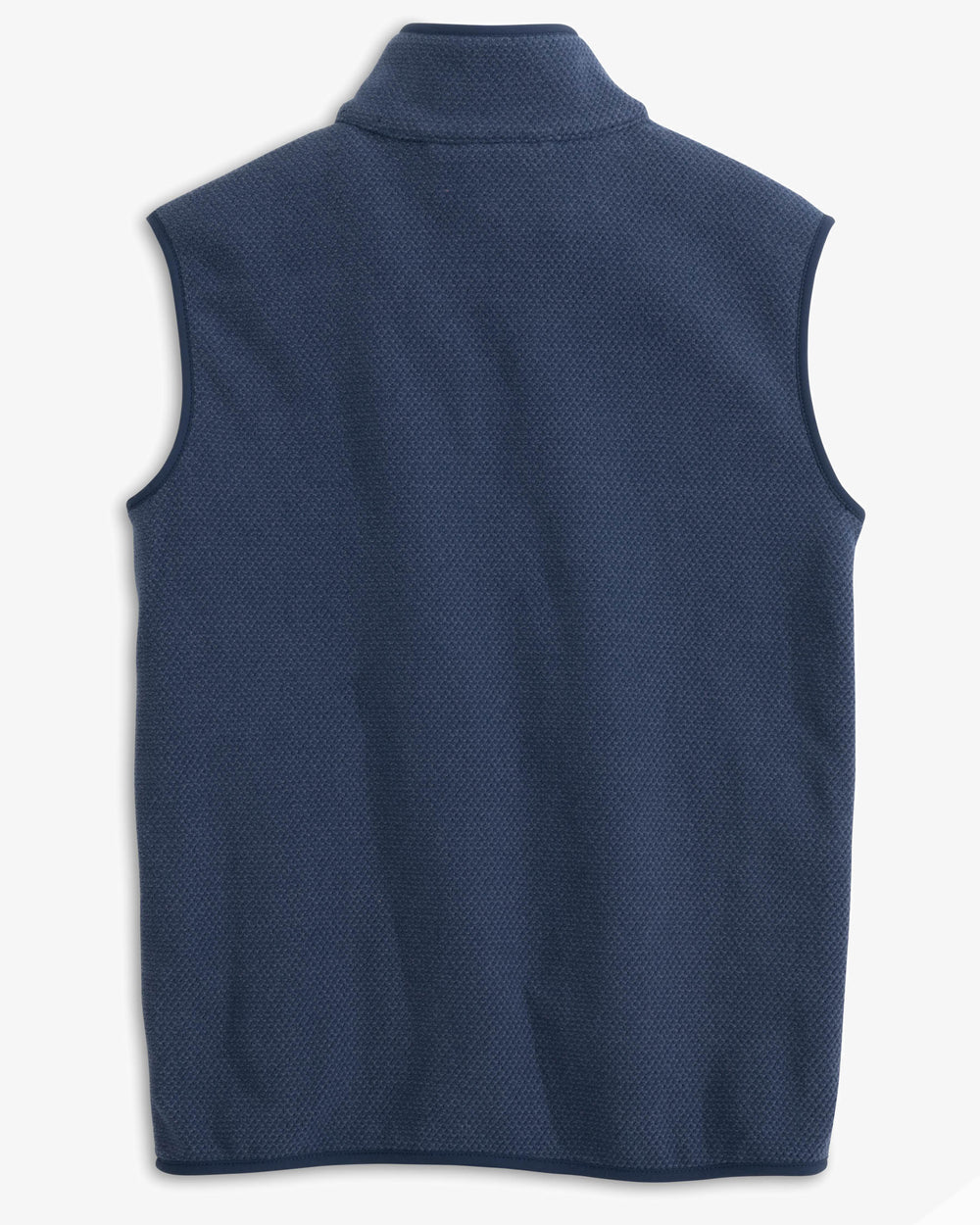 The back view of the Youth Hucksley Vest by Southern Tide - True Navy