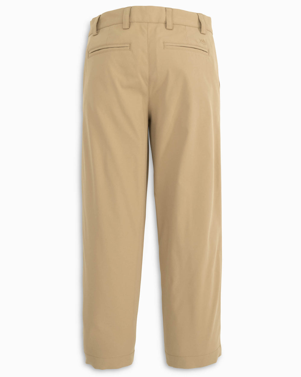 The back view of the Youth Leadhead Performance Pant by Southern Tide - Sandstone Khaki
